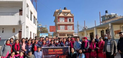 fses fire safety awareness program at saraswati mavi thecho