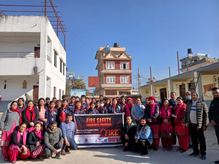 Fire Safety Awareness Program at Saraswati Ma.Vi, Thecho | Poush 5, 2081